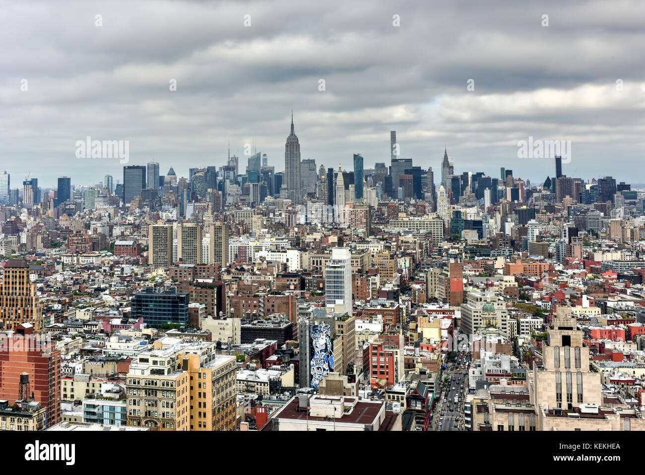 Aerial view of the New York City Skyline Stock Photo - Alamy