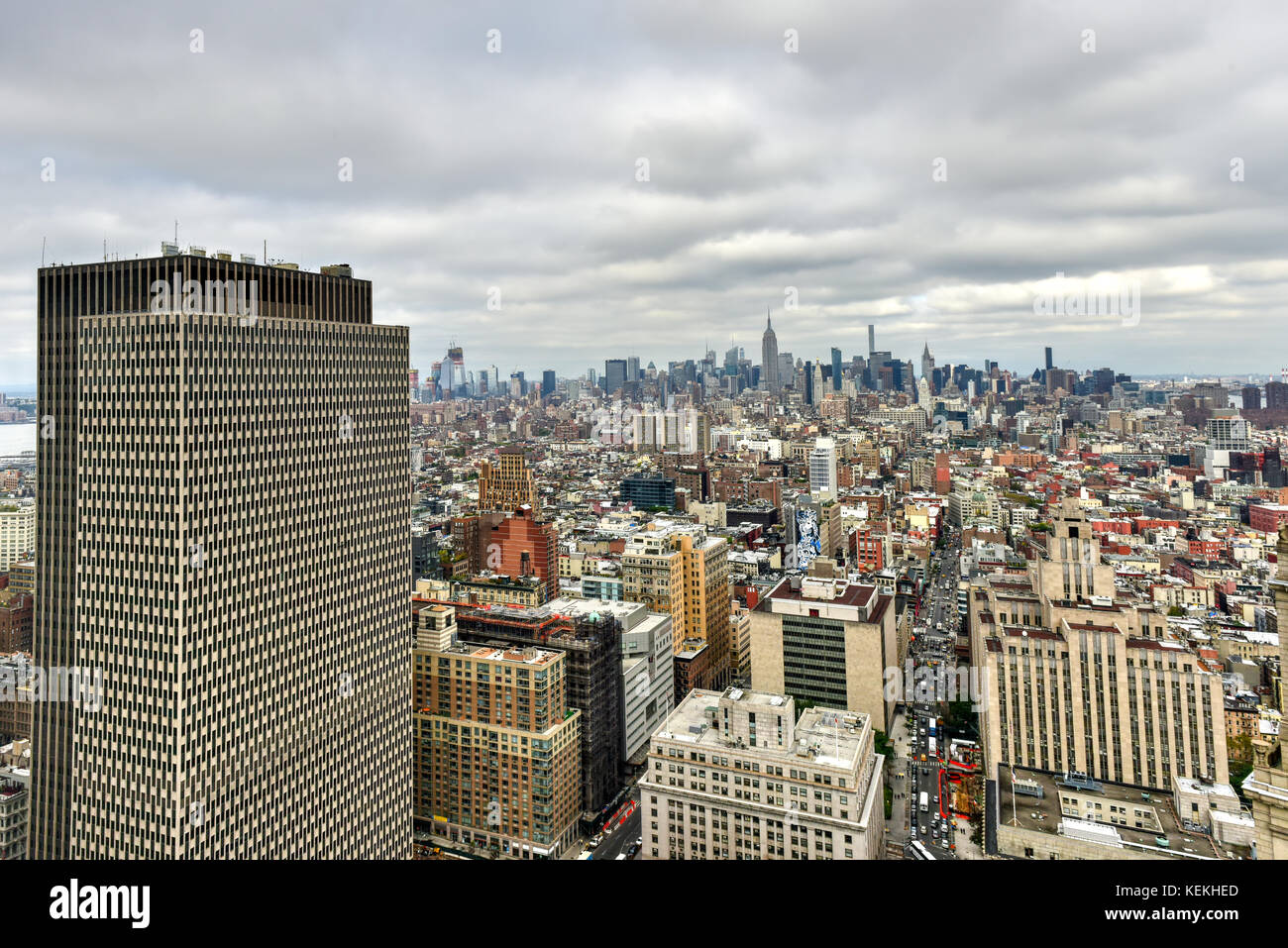 Aerial view of the New York City Skyline Stock Photo - Alamy