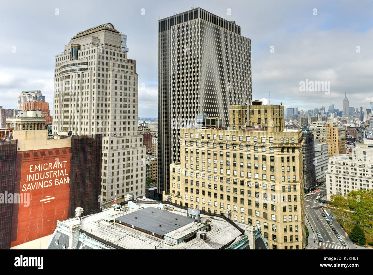 Aerial view of the New York City Skyline Stock Photo - Alamy