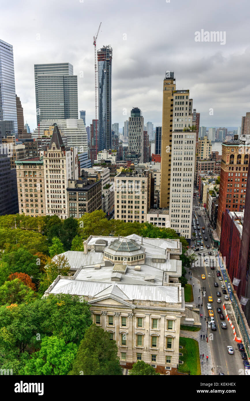 Aerial view of the New York City Skyline Stock Photo - Alamy