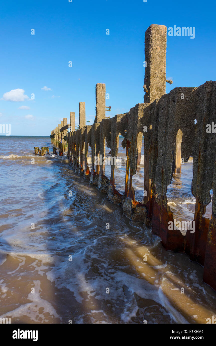 Sea defenses coastal erosion happisburgh hi-res stock photography and ...