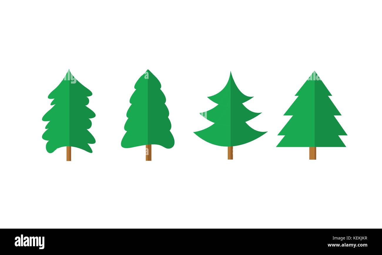 Christmas Tree Shapes Stock Vector Image & Art Alamy