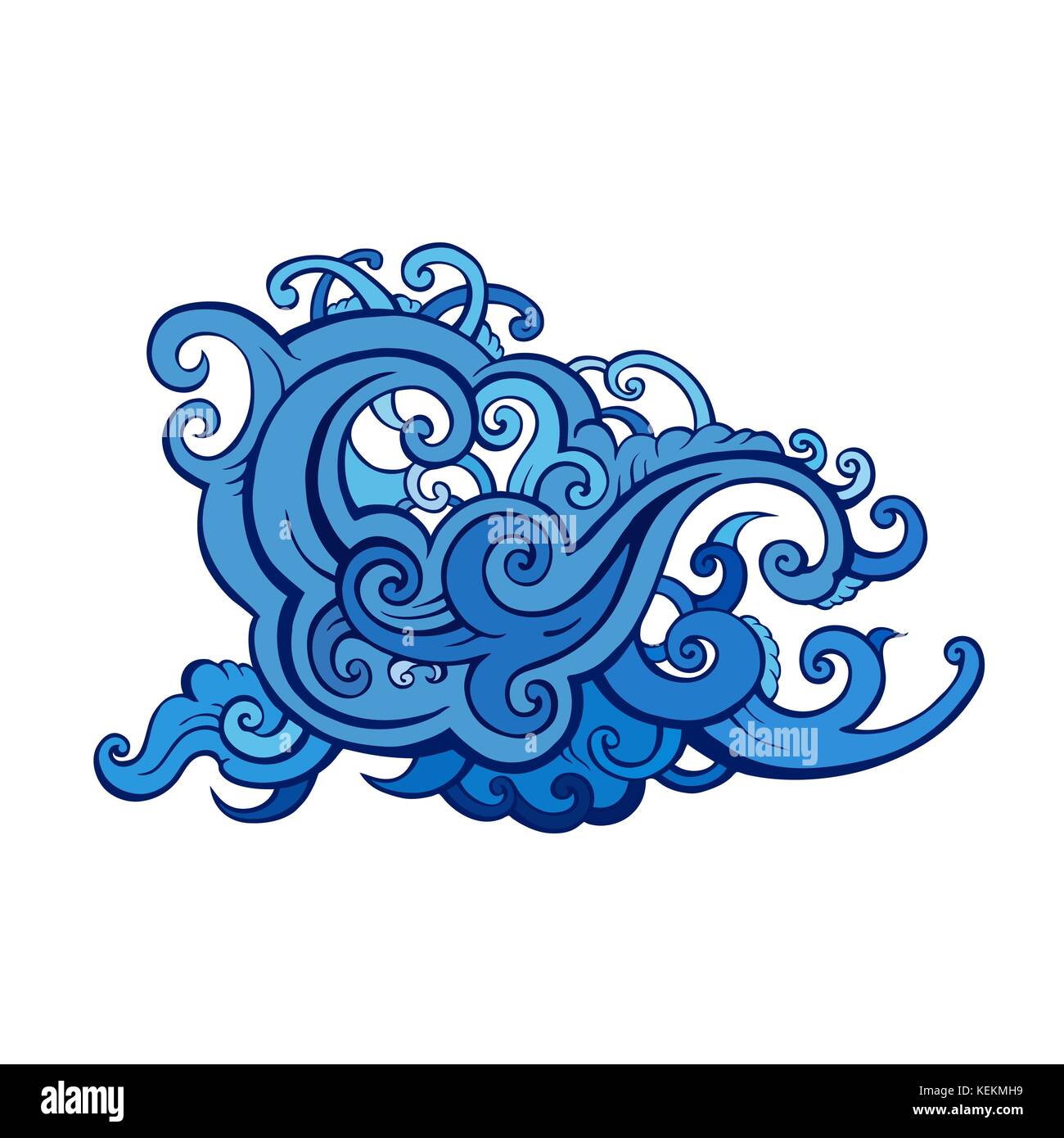 Sea waves set Stock Vector Image & Art - Alamy