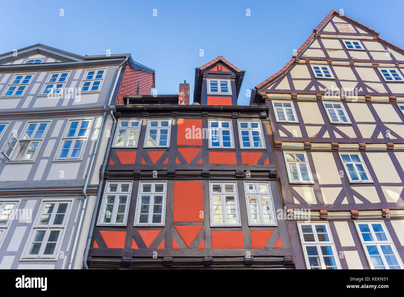 Colorful halftimbered houses in Hannover, Germany Stock Photo Alamy