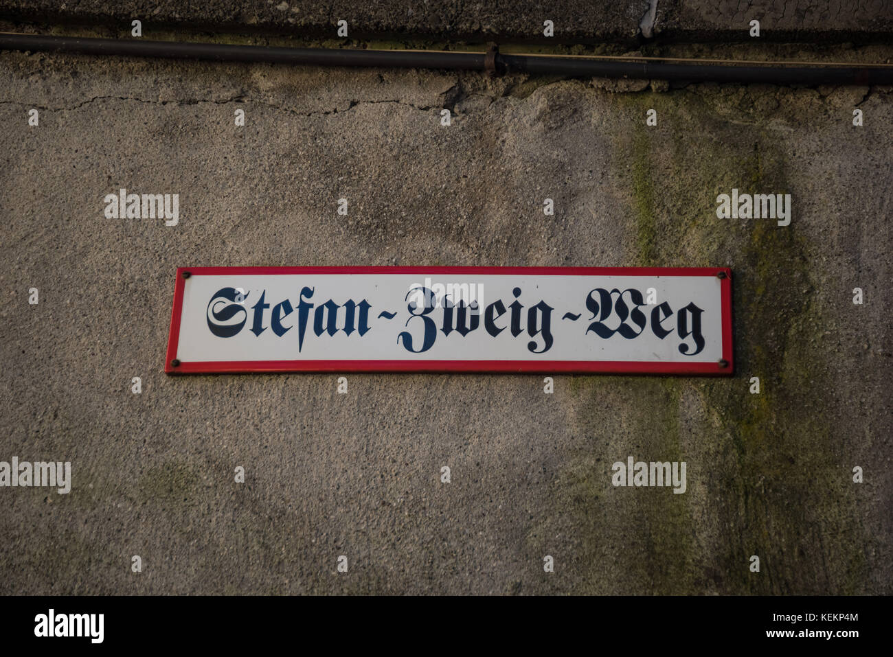 Salzburg, Kapuzinerberg, StefanZweigWeg Stock Photo Alamy