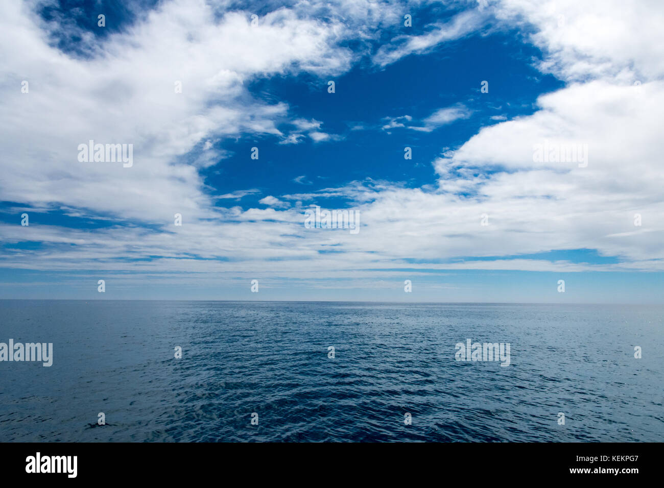 Wonderful summer sea and sky on Englands south coat Stock Photo