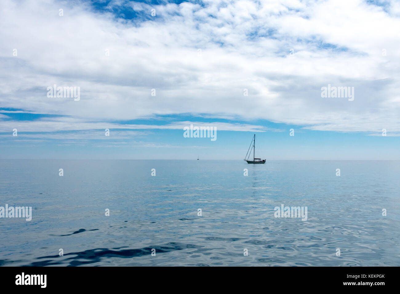 Wonderful summer sea and sky on Englands south coat Stock Photo