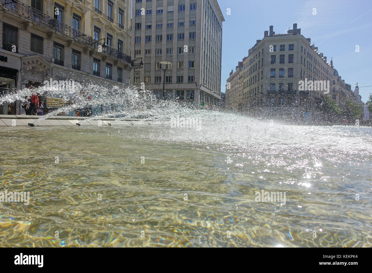 Lyon, Place de la Republique Stock Photo Alamy