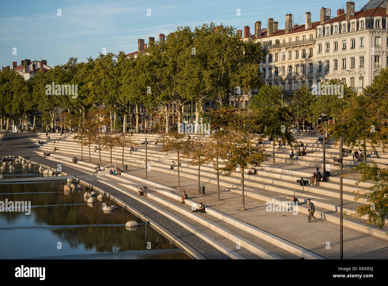 Lyon, Quai Victor Augagneur Stock Photo Alamy