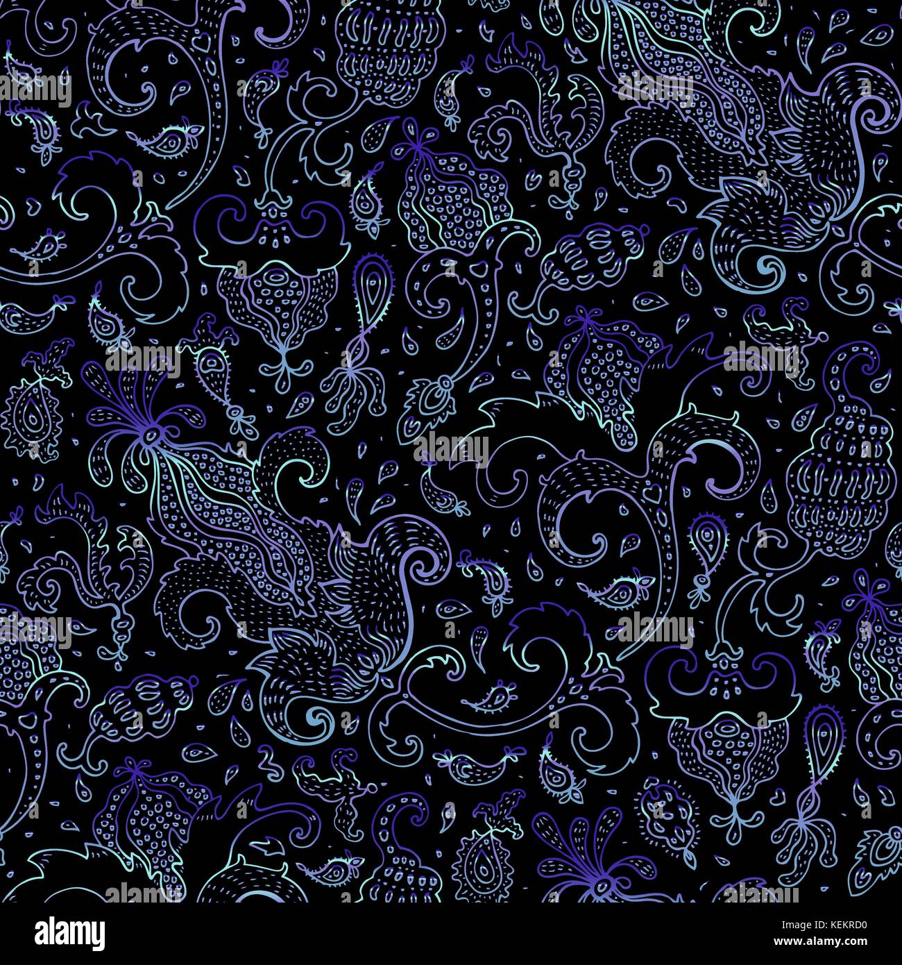 Paisley Beautiful golden seamless background Stock Vector Image & Art