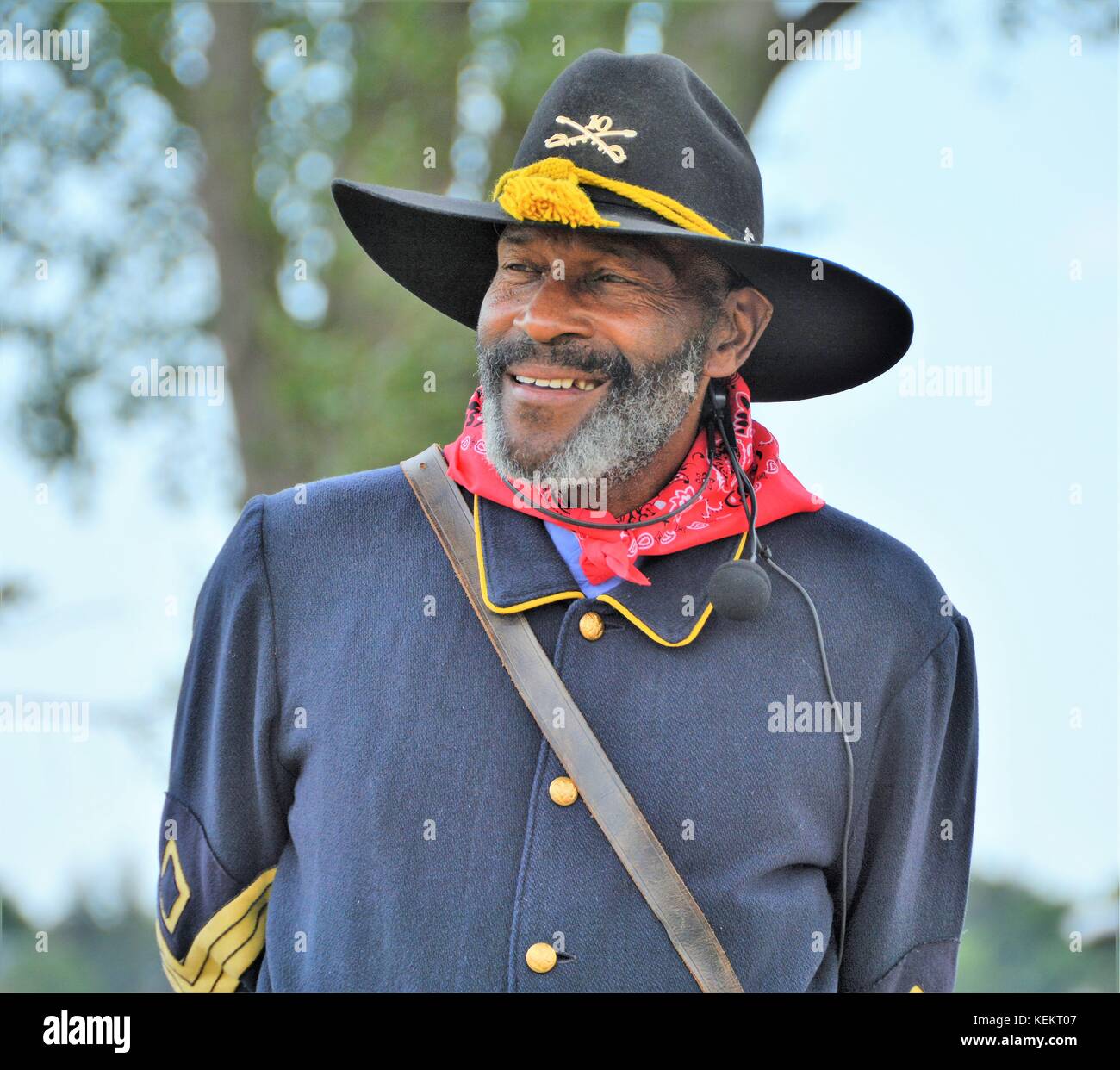 Unidentified Buffalo Soldier Horseback 