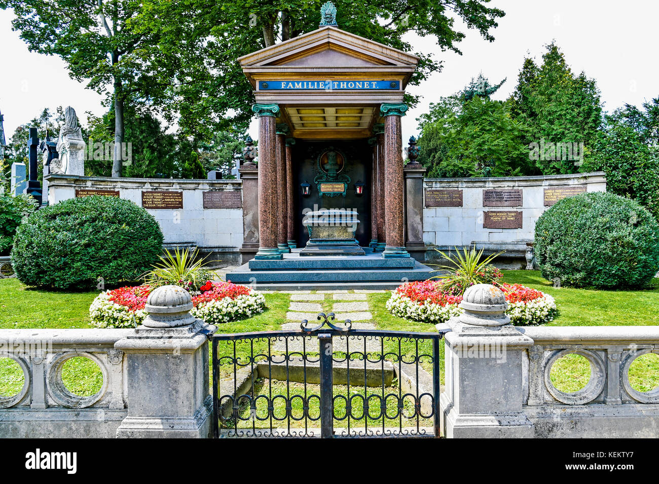 Vienna (Austria), Central Cemetery; Wien, Zentralfriedhof - Grab Familie Thonet Stock Photo