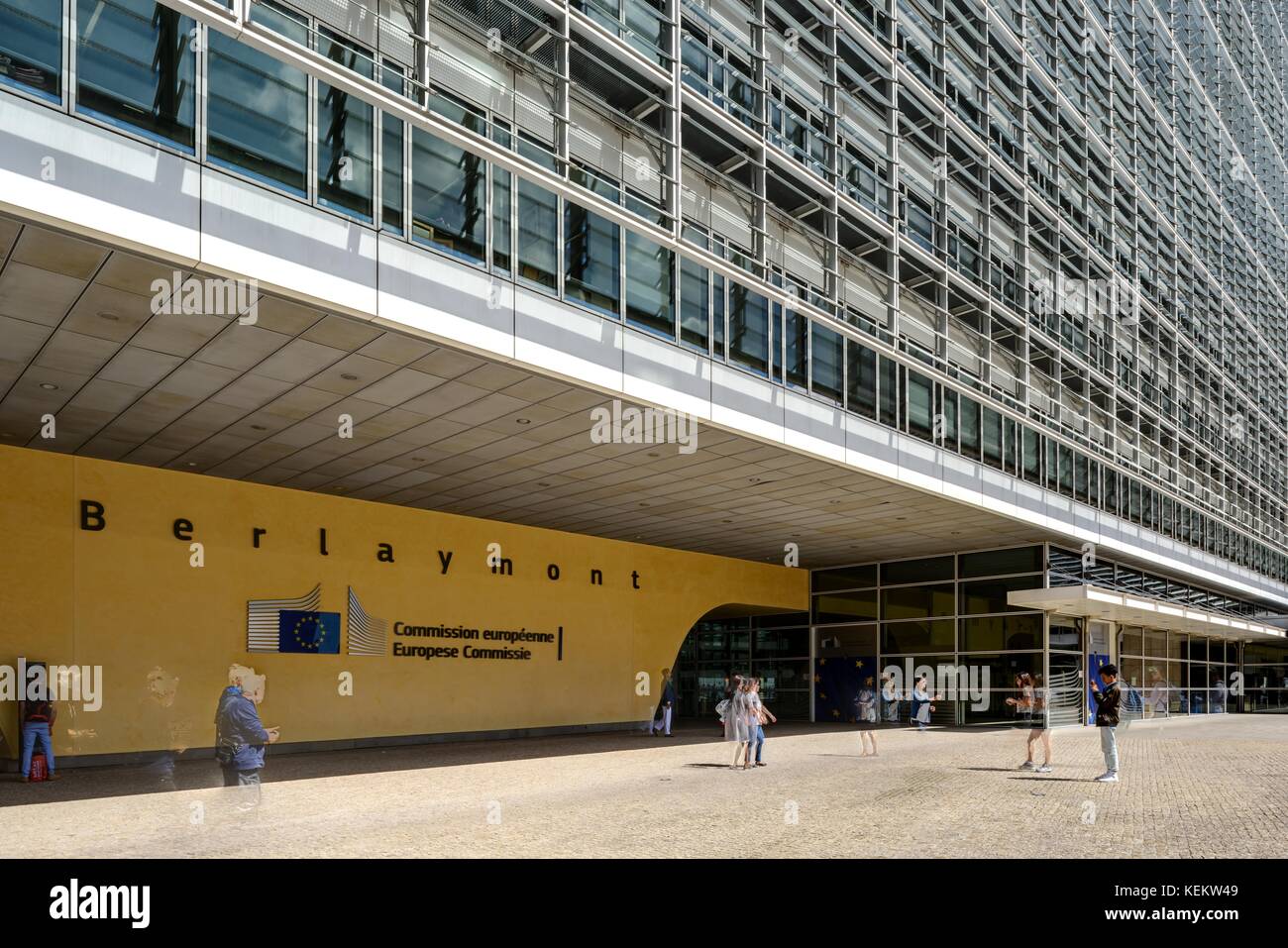 Brüssel, Europaviertel, Europäische Kommission, Berlaymont-Gebäude - Brussels (Bruxelles, Brussel), European Quarter, European Commission, Berlaymont  Stock Photo