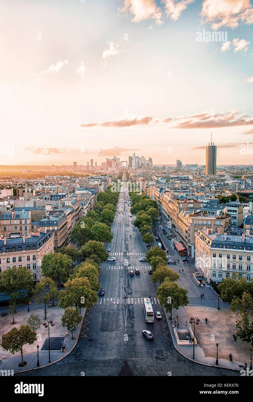 La Defense, business district in Paris Stock Photo