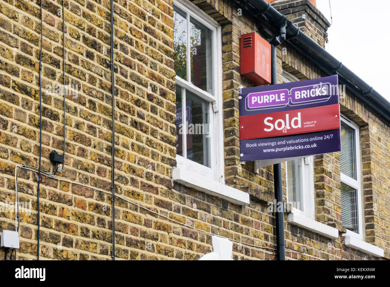 Purple bricks estate hires stock photography and images Alamy