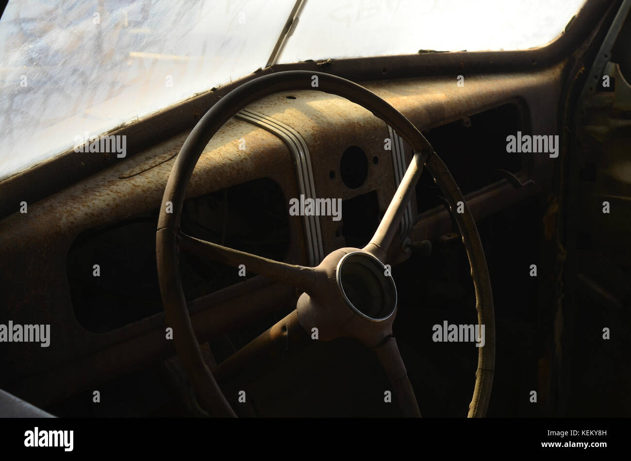 rusty vintage automobile Stock Photo