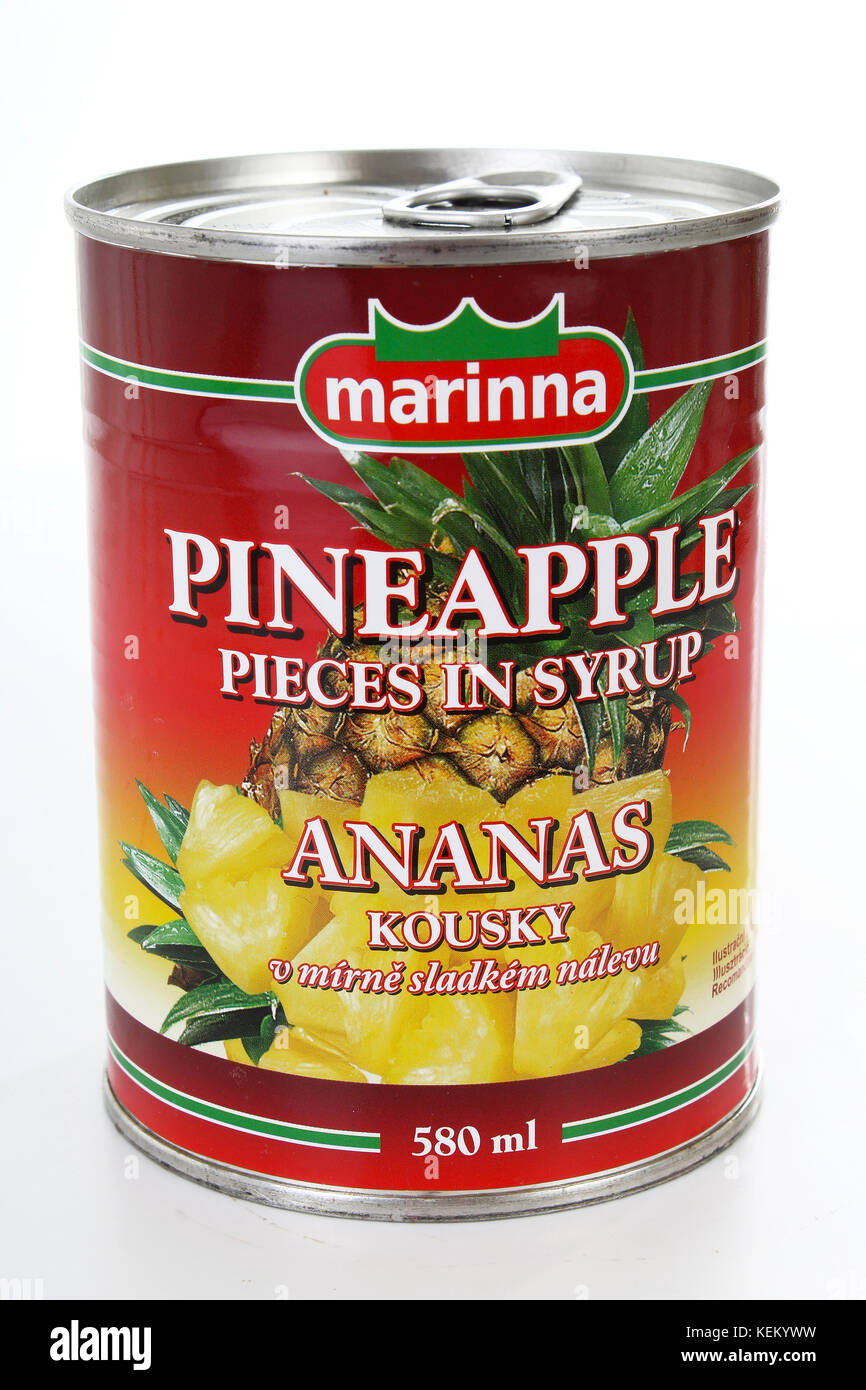 Marinna pineapple can Stock Photo Alamy