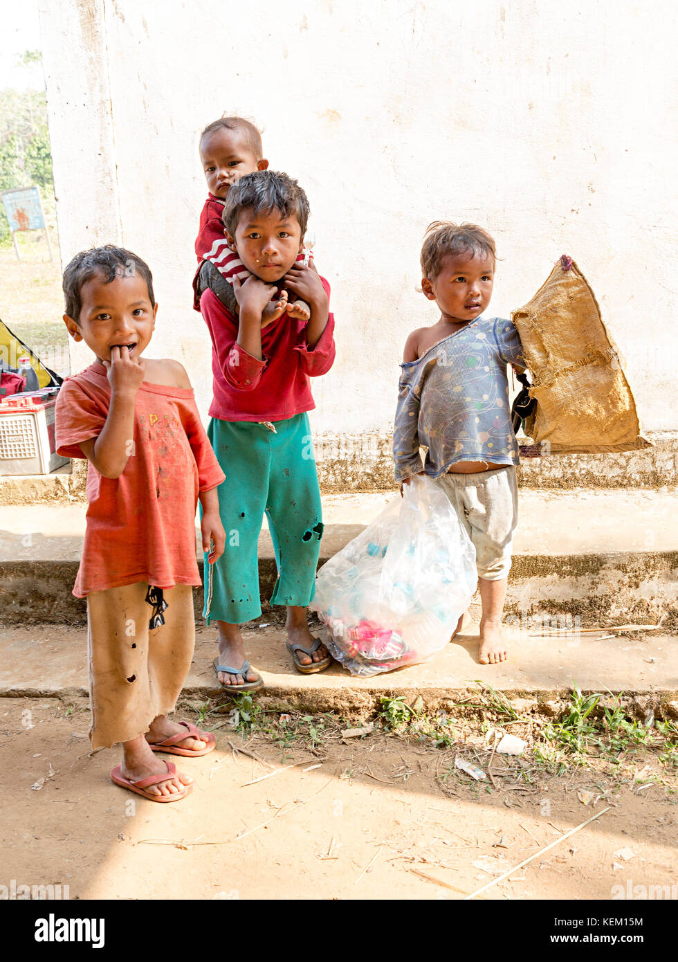 Children, Meghalaya, India Stock Photo