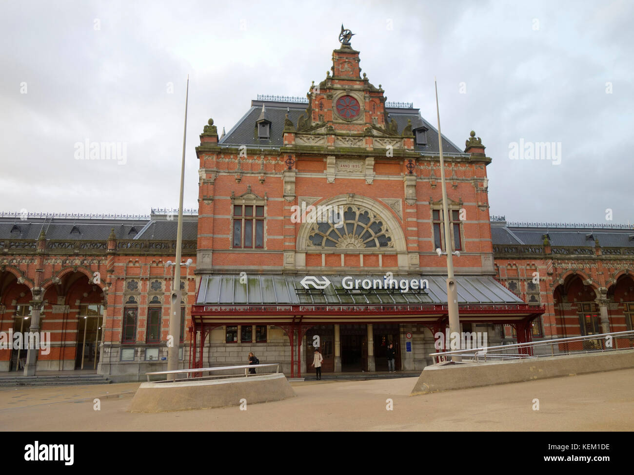 Groningen railway station, Groningen, The Netherlands Stock Photo