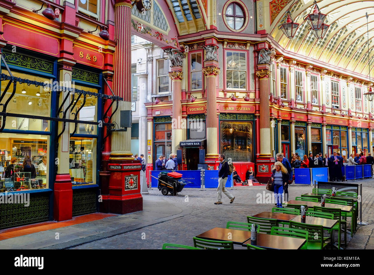 Leadenhall Market, City of London, London, England, United Kingdom, Europe Stock Photo