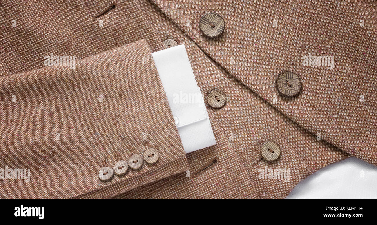 Suit jacket button details Stock Photo Alamy