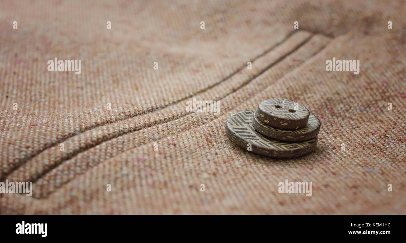 Suit jacket button details Stock Photo - Alamy