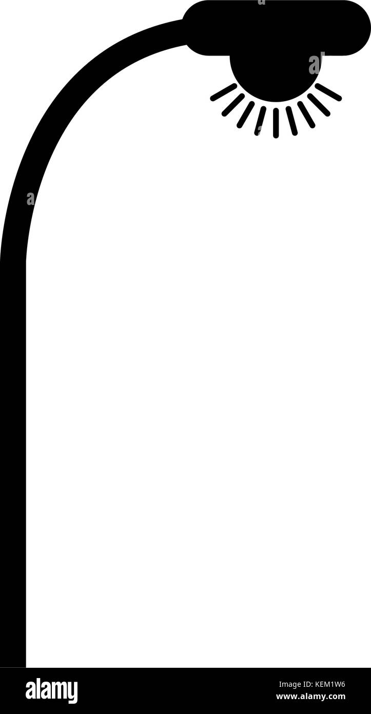 street light on white background Stock Vector Image & Art - Alamy