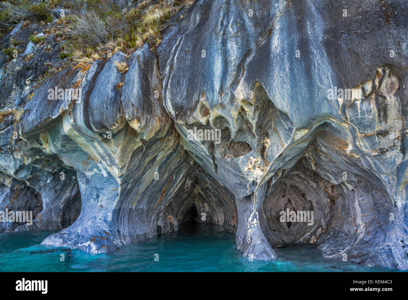 Marble Cathedral, Marble Caves, Cuevas de Marmol, Lago General Carrera,  Patagonia, Chile Stock Photo - Alamy