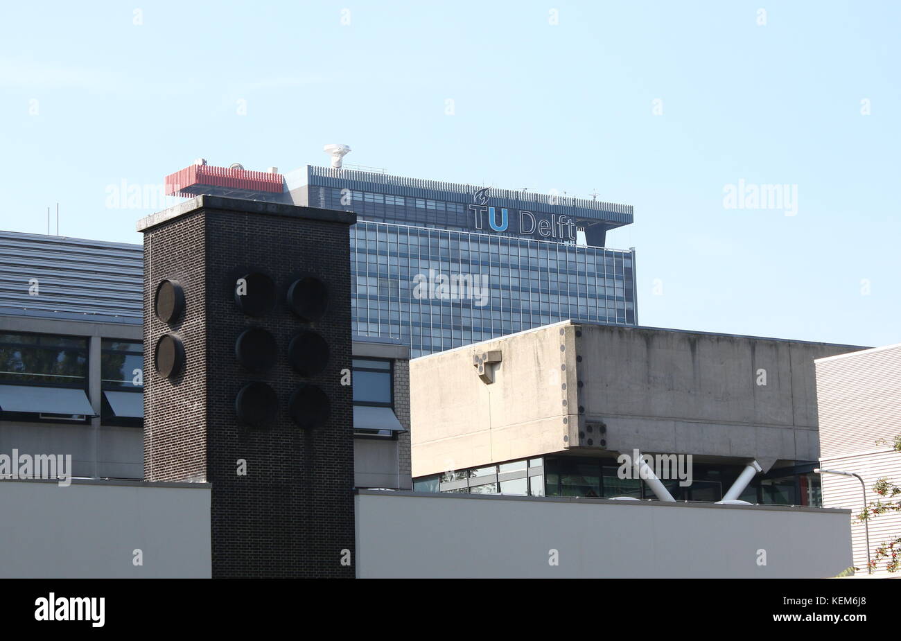 Rooftops at Delft Technical University campus, Netherlands. Faculty of Electrical Engineering Rooftops at Delft Technical University campus, Netherlands. Faculty of Electrical Engineering