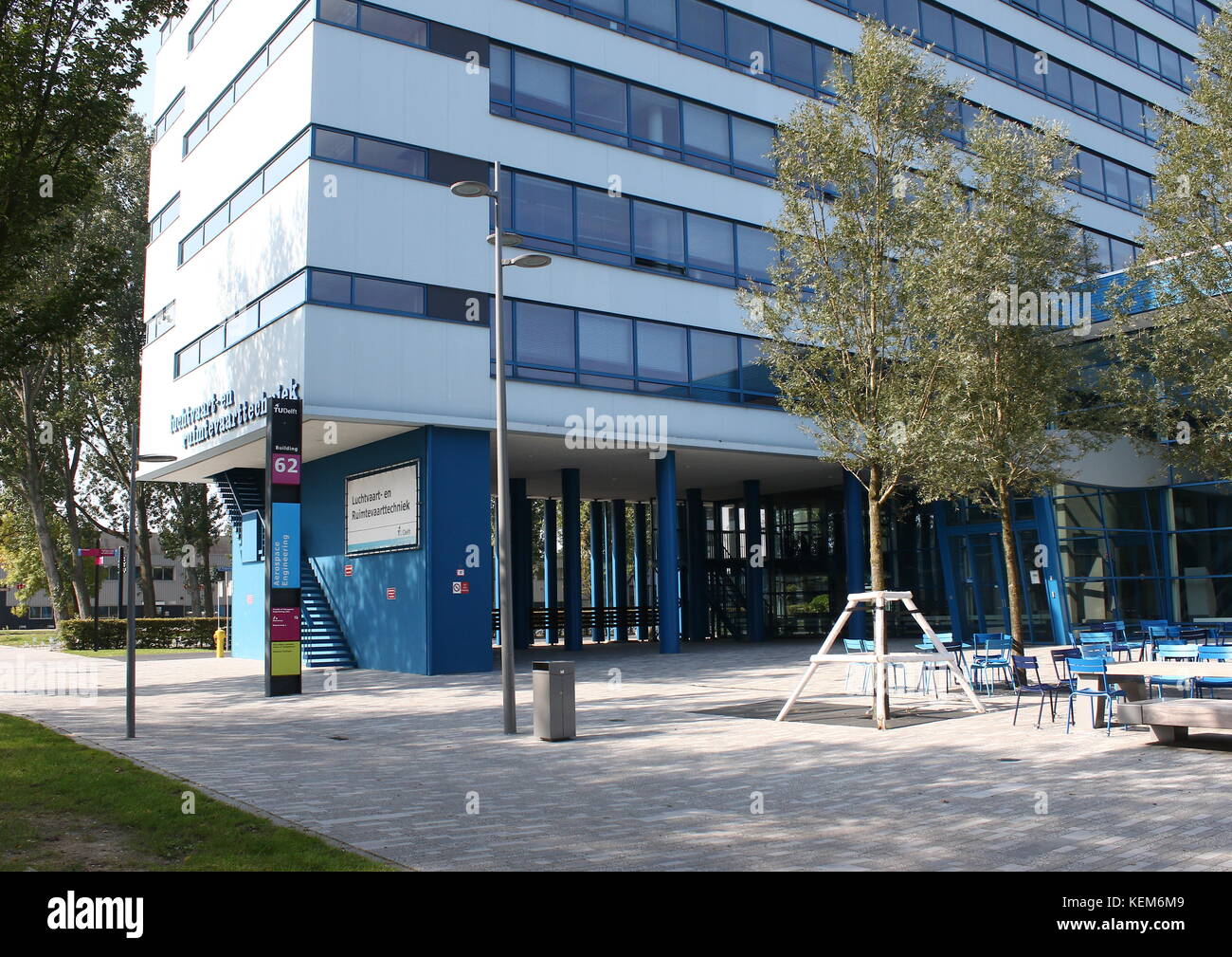 TU Delft Faculty of Aerospace Engineering building at the Delft University of Technology in the Netherlands Stock Photo