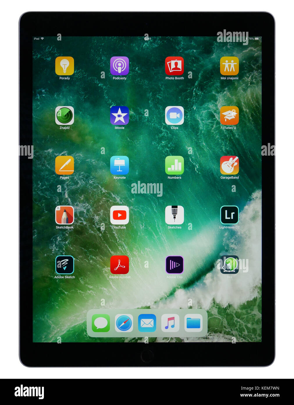 Business Tablet IPad Pro 12,9 isolated on white background Stock Photo -  Alamy