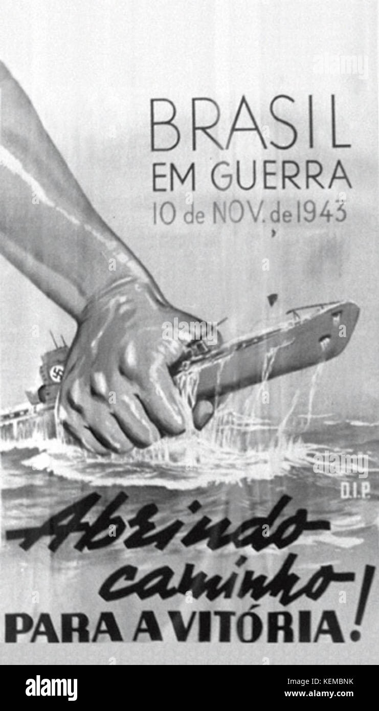Brasil uboat Propaganda Stock Photo
