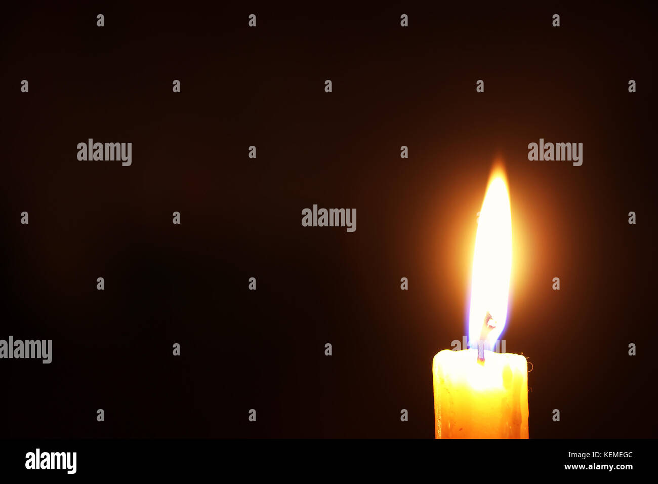 candle flame isolated on black Stock Photo - Alamy