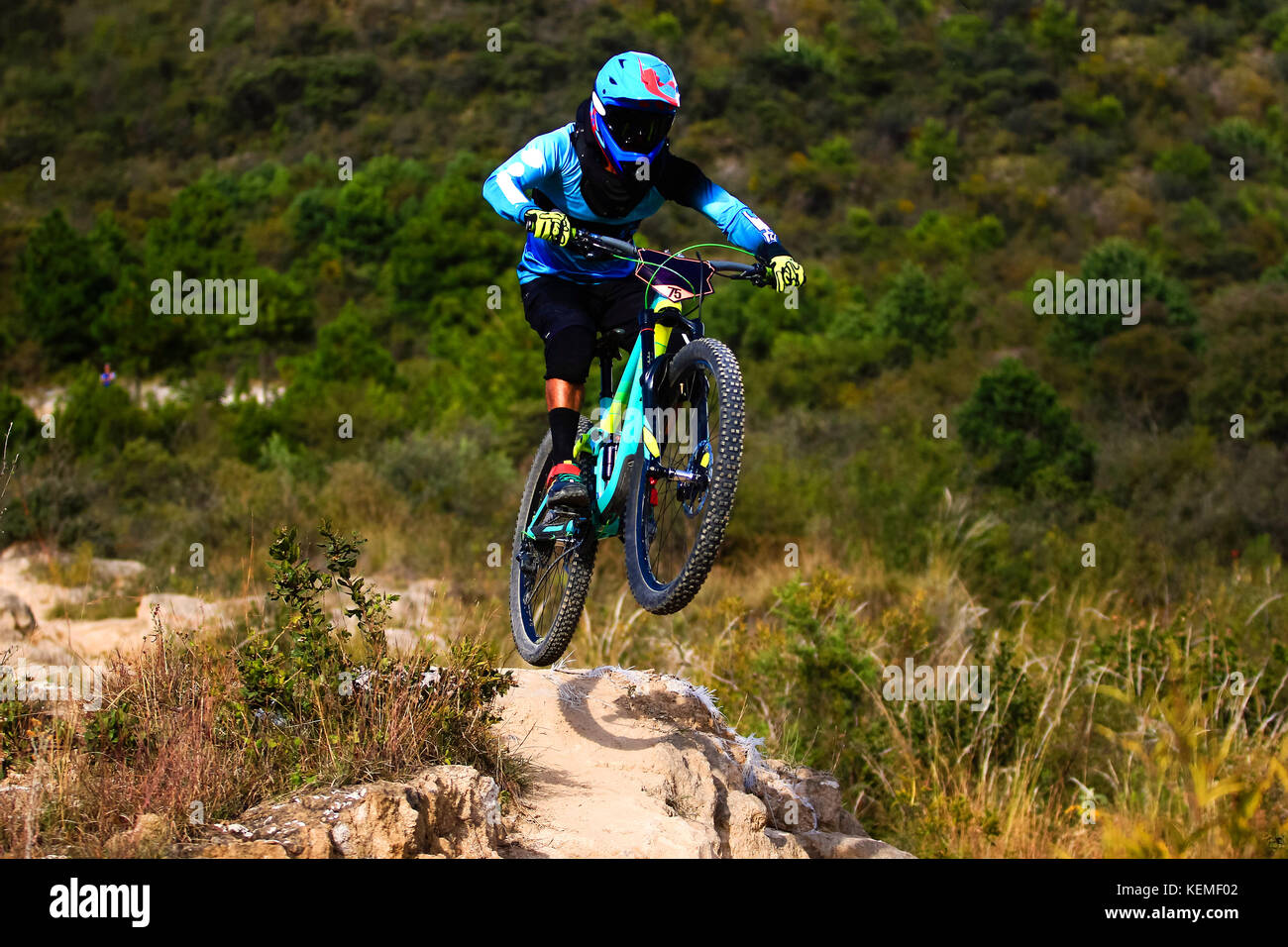 biker downhill