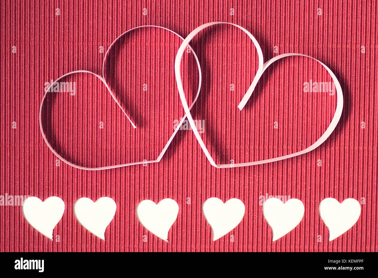 heart shape paper red Stock Photo - Alamy