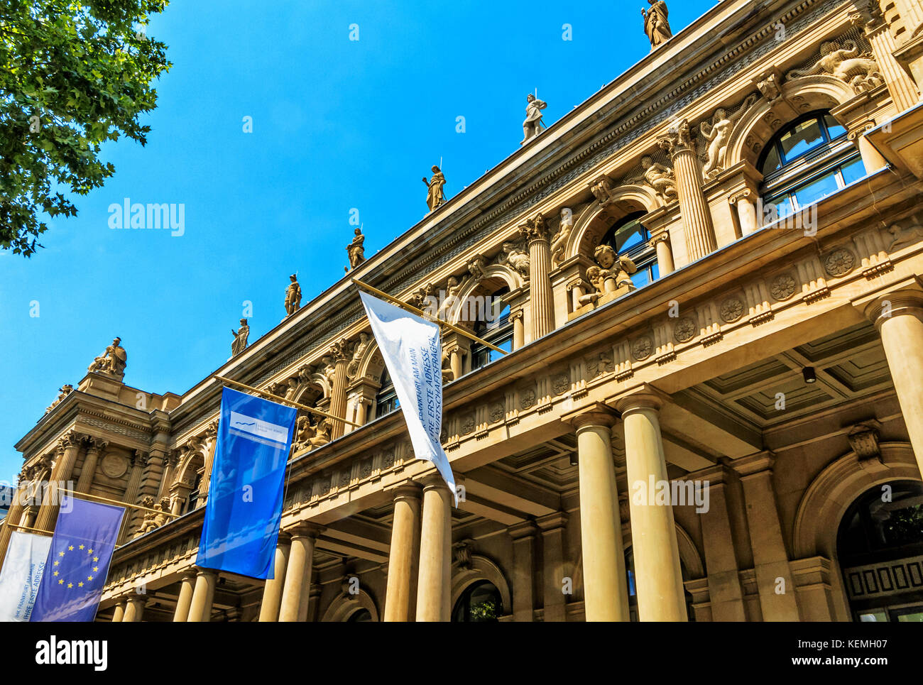 FRANKFURT, GERMANY-JULY 17, 2017: Frankfurt Stock Exchange Financial Metropolis in Germany Stock Photo