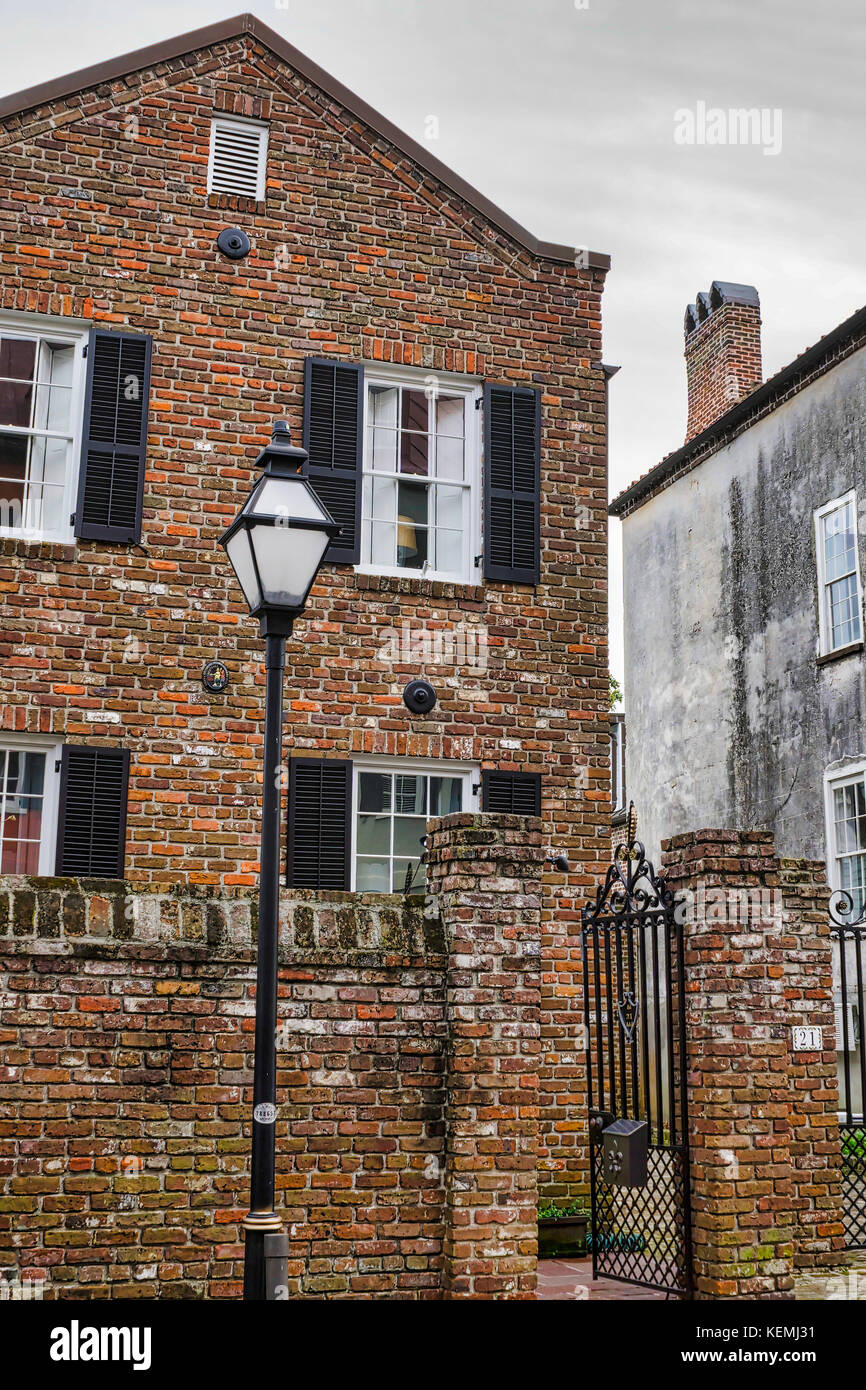 Historic brick house in Charleston, South Carolina Stock Photo Alamy