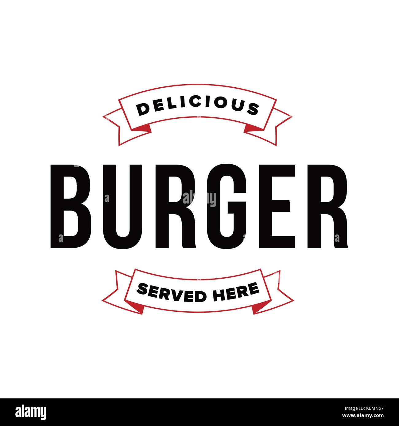 Burger vintage logo stamp Stock Vector