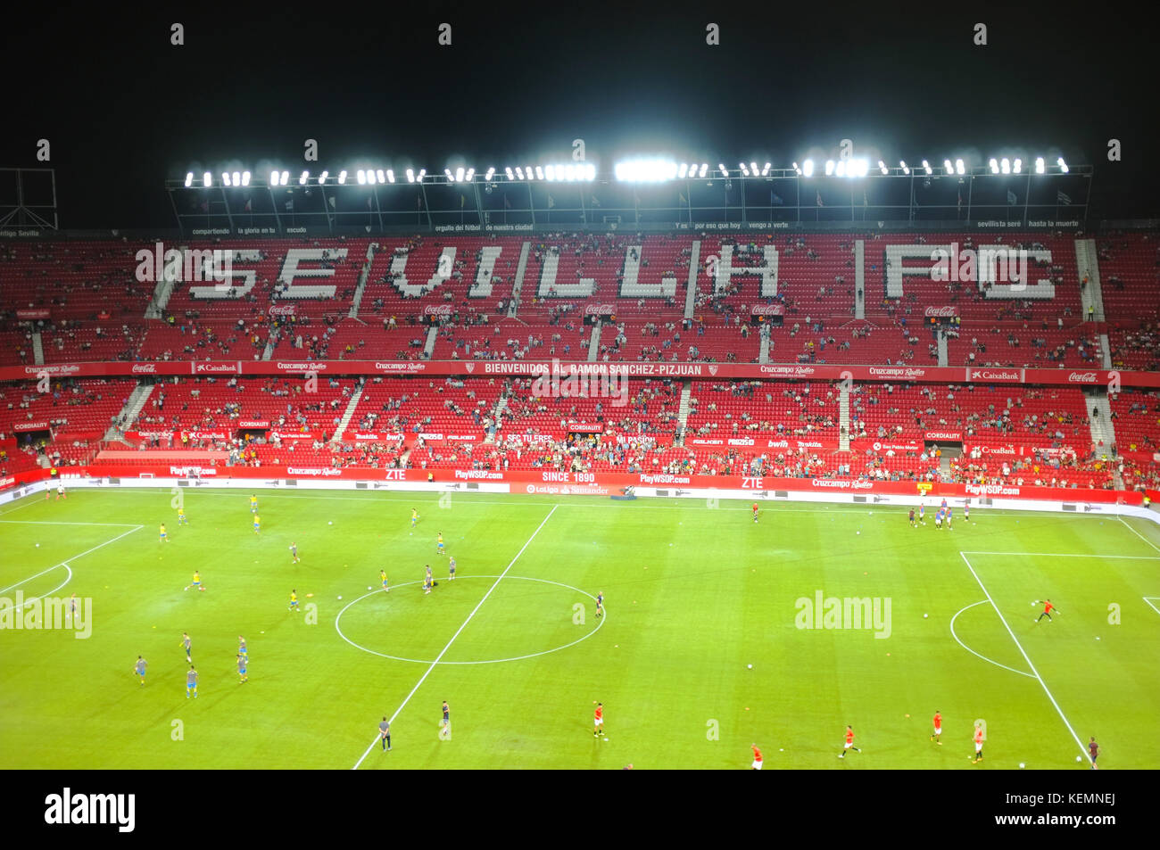 Inside the Ramón Sánchez Pizjuán Stadium, Sevilla FC vs Las Palmas,  Seville, Andalucia, Spain, September 2017 Stock Photo - Alamy