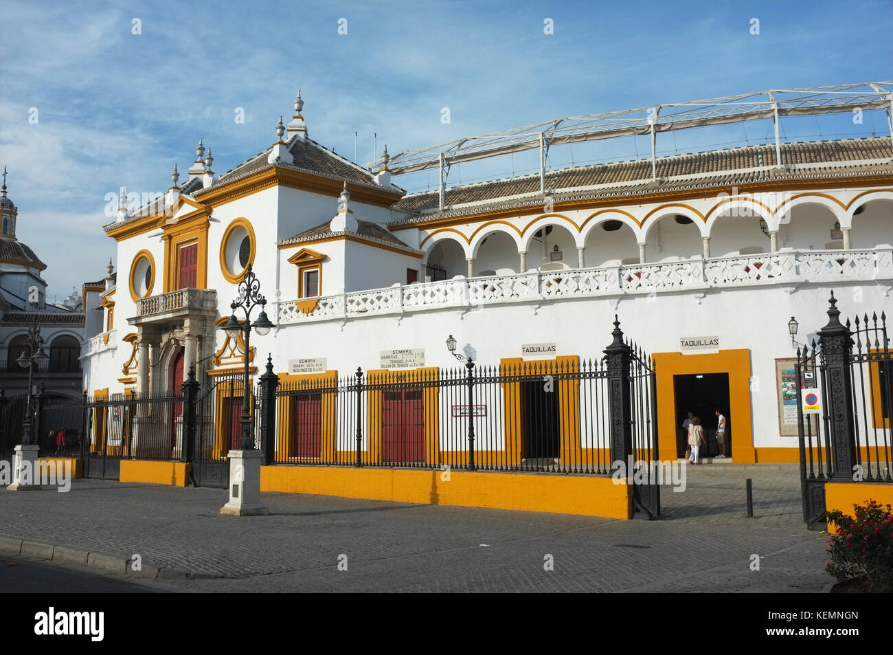 Plaza de toros de la Real Maestranza de Caballería de Sevilla, Seville/Sevilla, Andalucia, Spain, September 2017 Stock Photo