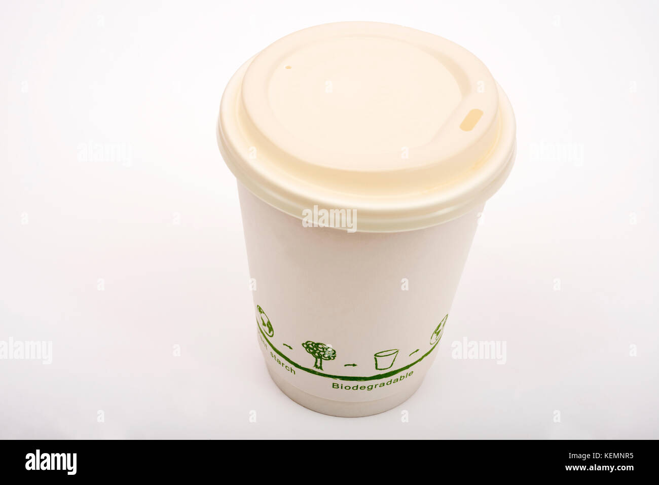 Biodegradable coffee cup Stock Photo Alamy