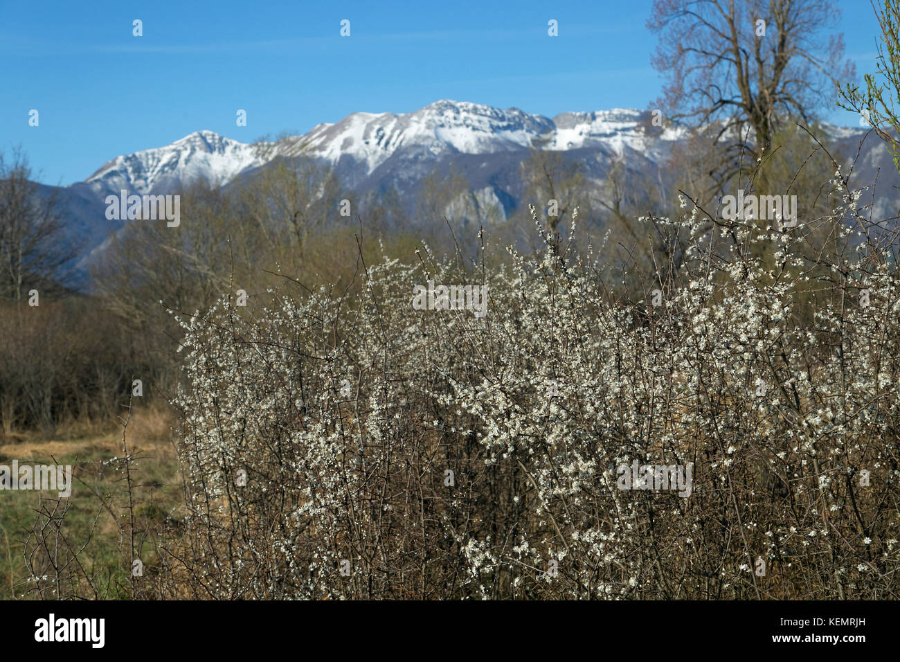 Lika and Velebit in early spring Stock Photo