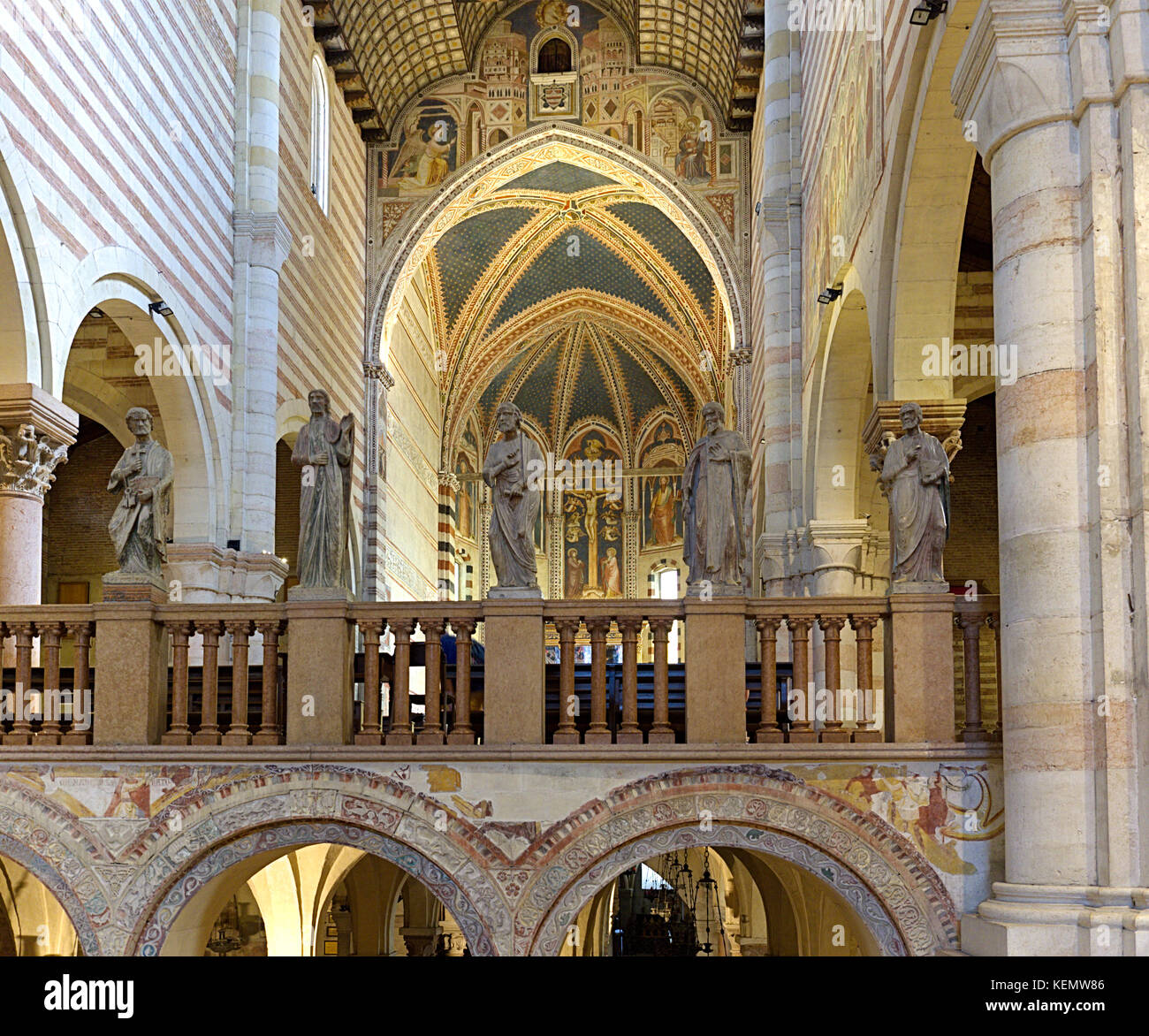 Verona Italy. Basilica of San Zeno, also known as Saint Zeno Maggiore or San Zenone