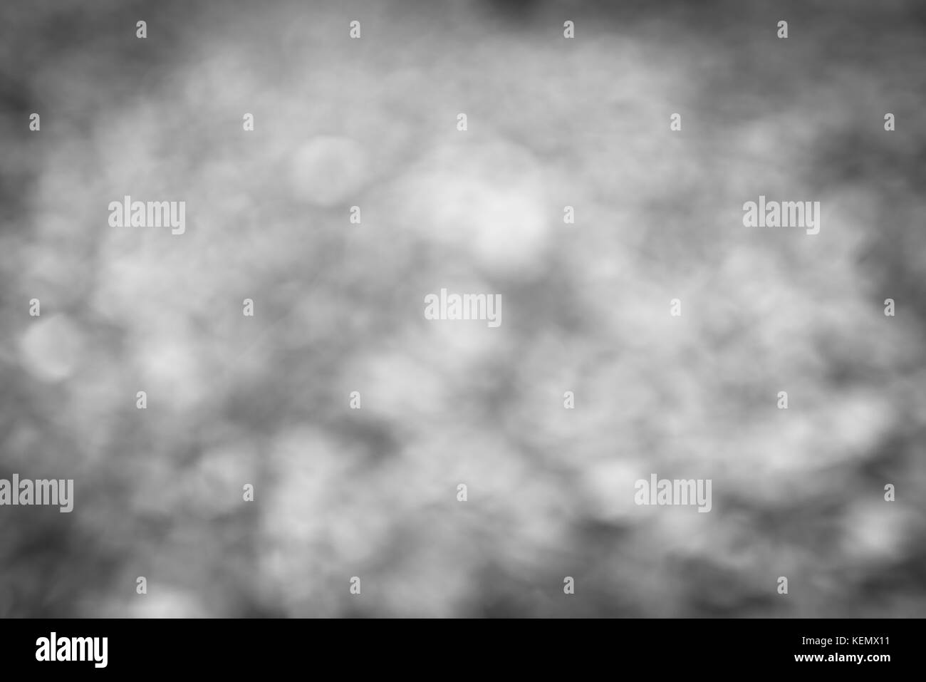 Abstract blurred autumn background, black and white tones, vignette effect Stock Photo