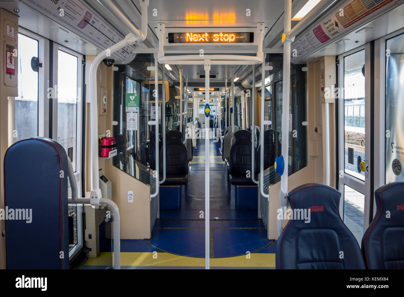 Tram interior hi-res stock photography and images - Alamy