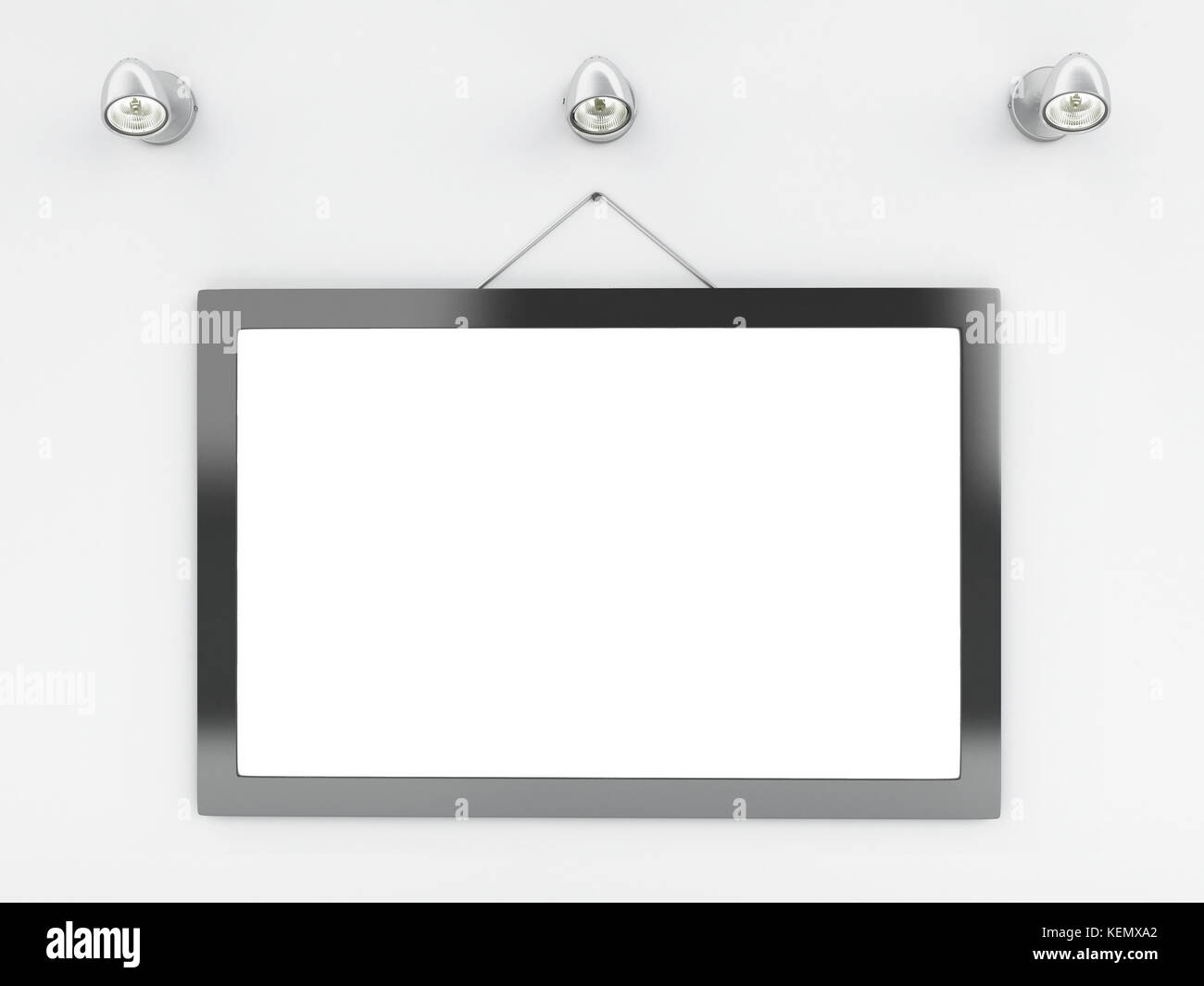3d illustration. Empty frame template with place for your text and ...