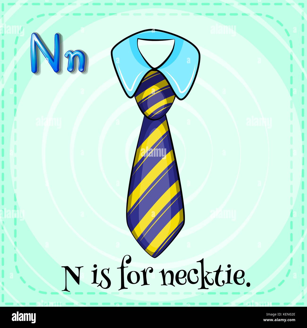 A letter N for necktie Stock Vector Image & Art - Alamy