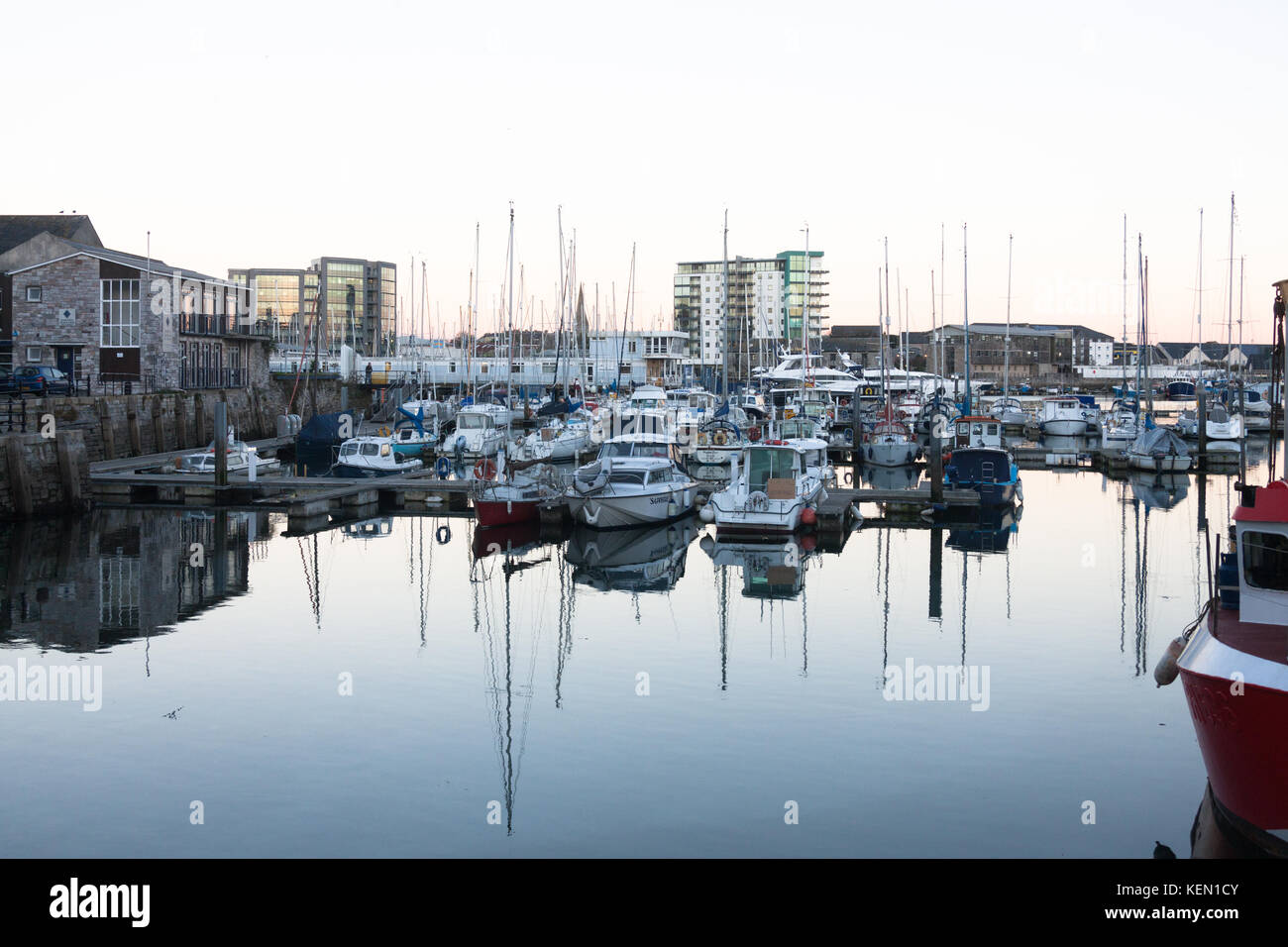 Plymouth Harbour Devon Stock Photo Alamy