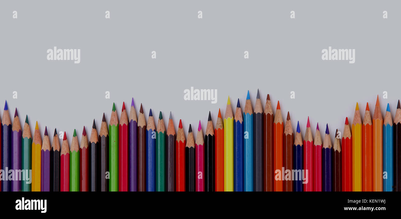 color pencil isolated on white Stock Photo - Alamy