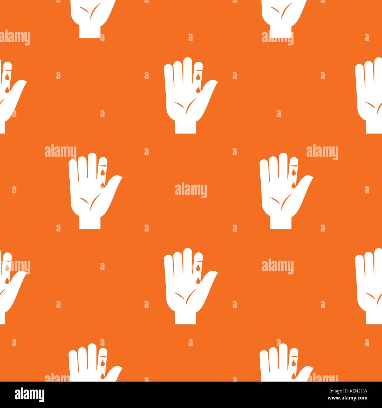 Finger With Blood Dripping Pattern Seamless Stock Vector Image Art